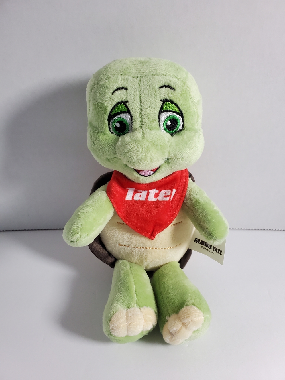 Others Follow Green Plush Turtle with Red Bandana